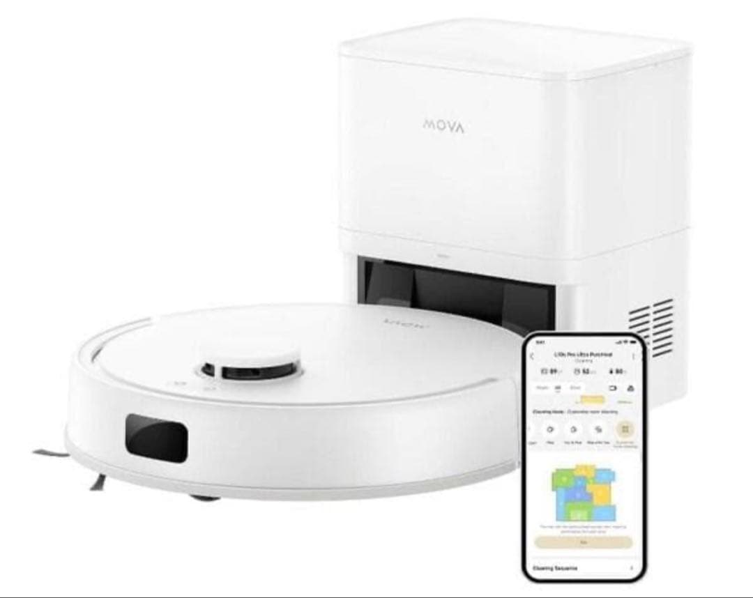 Dreame MOVA E20 Plus ロボット掃除機 水拭き対応自動ゴミ収集