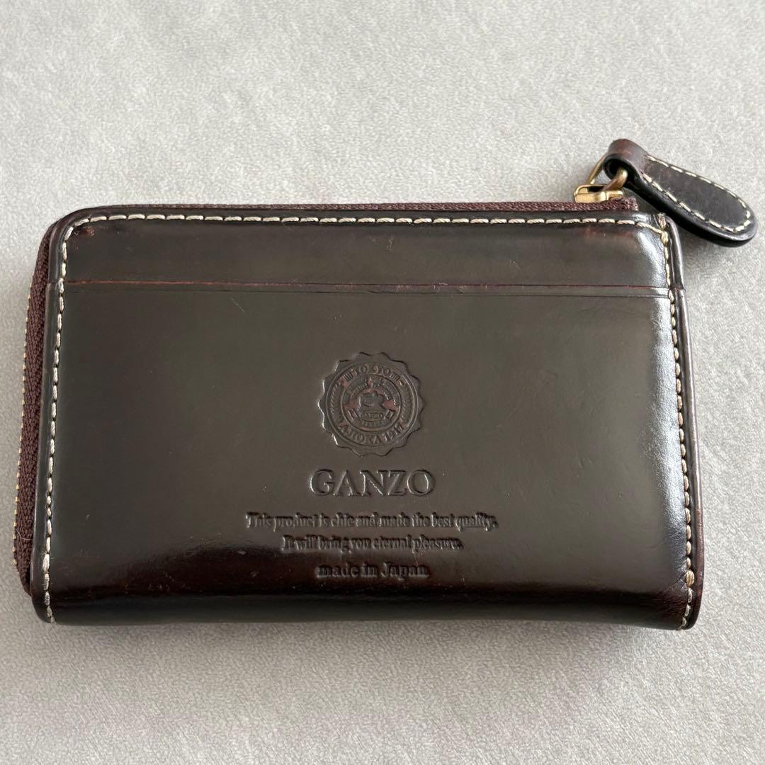 GANZO bridle casual レザーケース 小銭入れ ブラウン