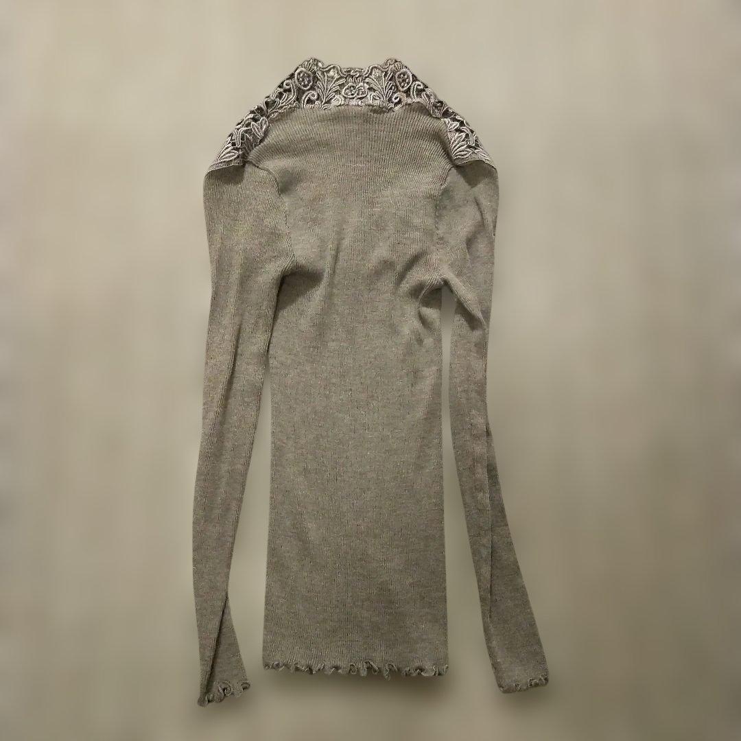 Oscalito シルク　ウール　オスカリート　レース　長袖トップス サイズ2