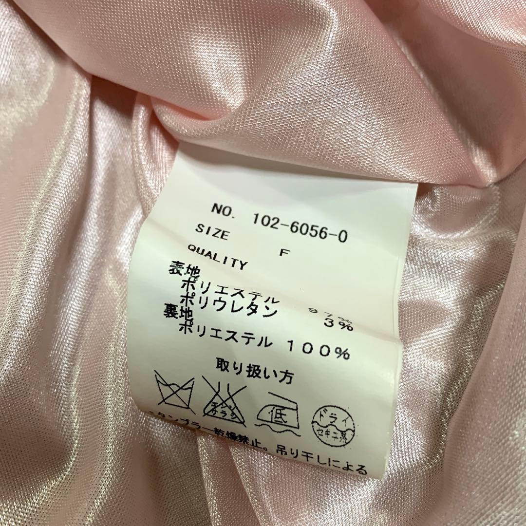 LIZLISA 希少 ブラウン ピンク チェック柄 起毛 フリル ワンピース