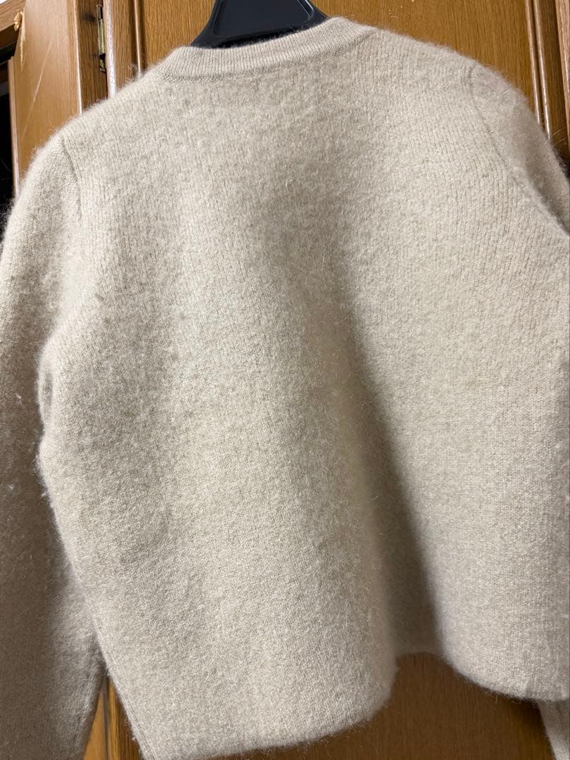 anuans カシミヤニットジャケット