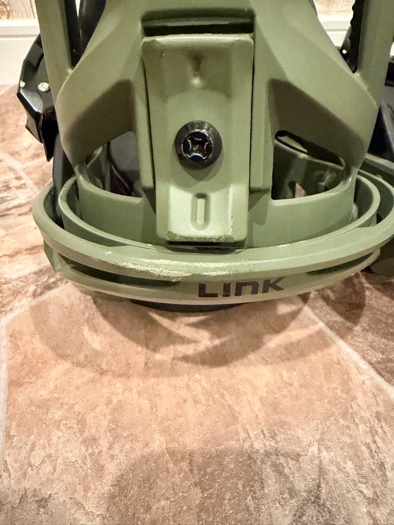 LINK スノーボードビンディング オリーブグリーン