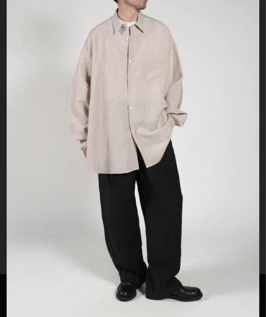 あ*う様 Graphpaper 25SS LINEN CUPRO ワイド シャツ