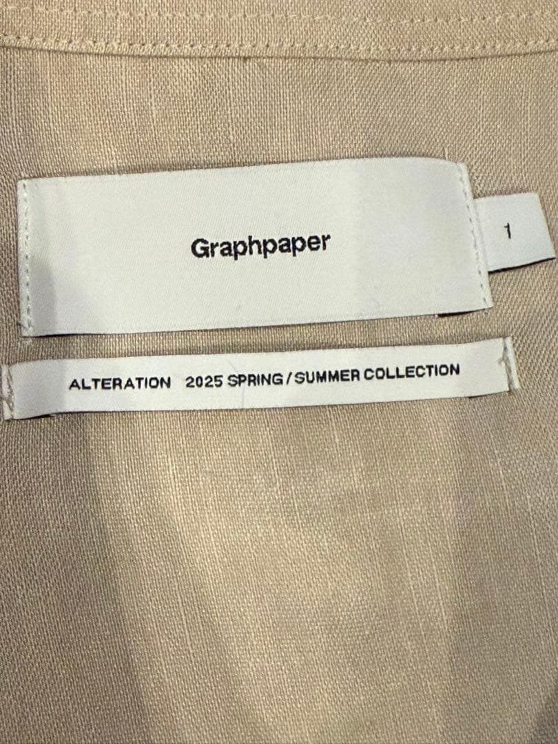 あ*う様 Graphpaper 25SS LINEN CUPRO ワイド シャツ