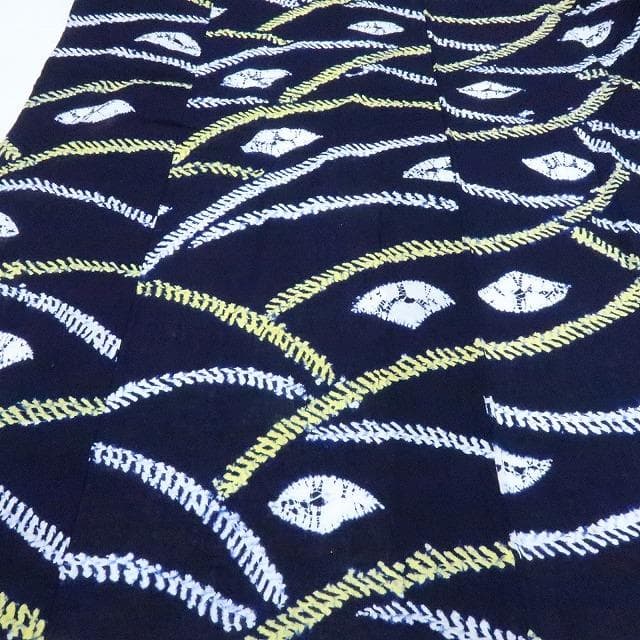 Y3285◆美品 有松鳴海絞り 綿 高級浴衣 洗える夏着物