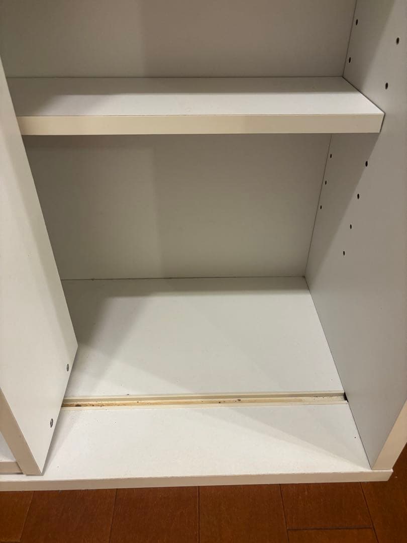 【送料と最低価格にて出品】ホワイト本棚 中型 オープンシェルフ