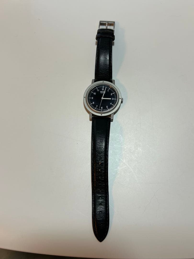 pizza　SEIKO シャリオ　黒文字盤 スティーブ・ジョブズ復刻版