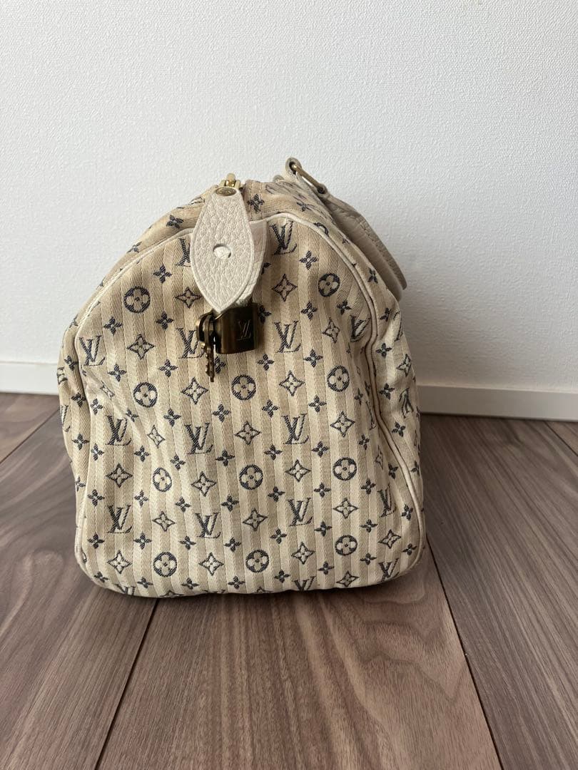 ルイ ヴィトン　モノグラム ミニラン クロワゼット スピーディ30 ブルー