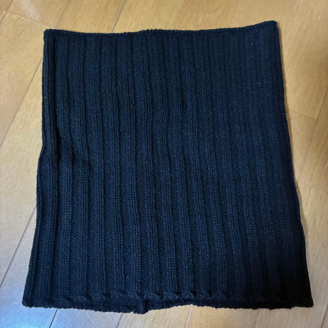 R827.2 Rick Owens ブラック ニットネックウォーマー