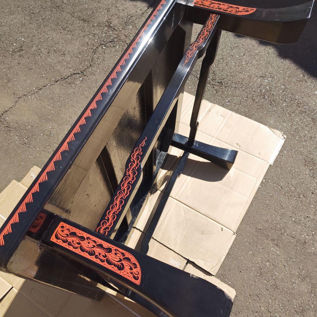 昭和レトロ　大正ロマン　漆塗り　小型高級ちゃぶ台 古家具　当時物　送料込