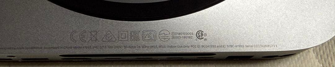 ミニPC Apple Mac mini 2018 Core i5 32GB 256GB