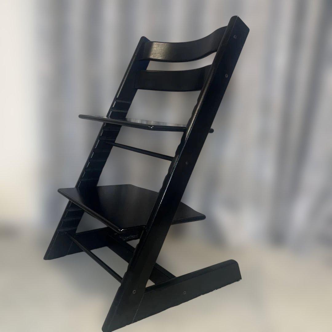 STOKKE TRIPP TRAPP ブラック　ベビーセット付