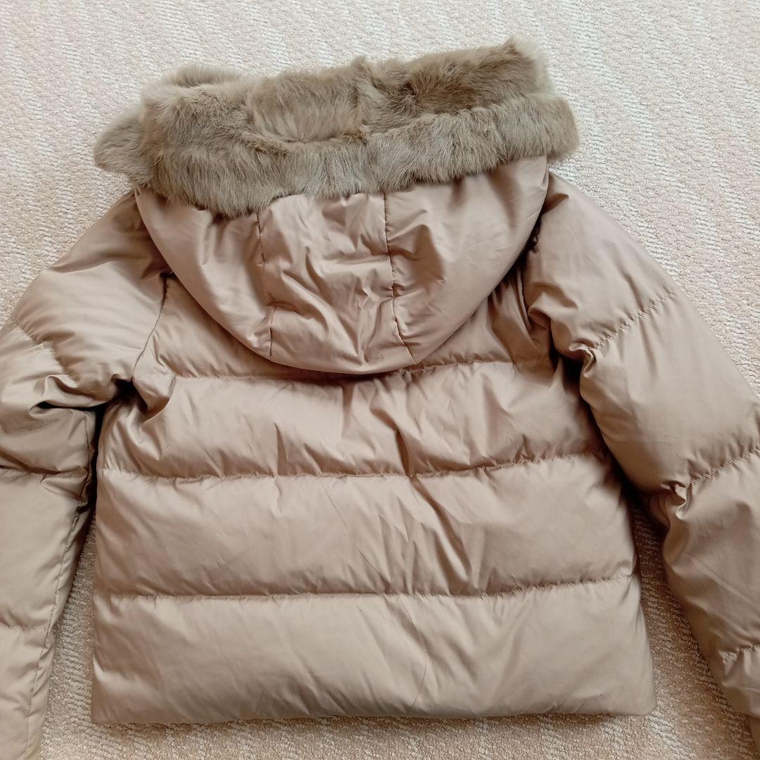 ★アーバンリサーチ★ラビットフードストレッチショートダウン☆グレージュ38