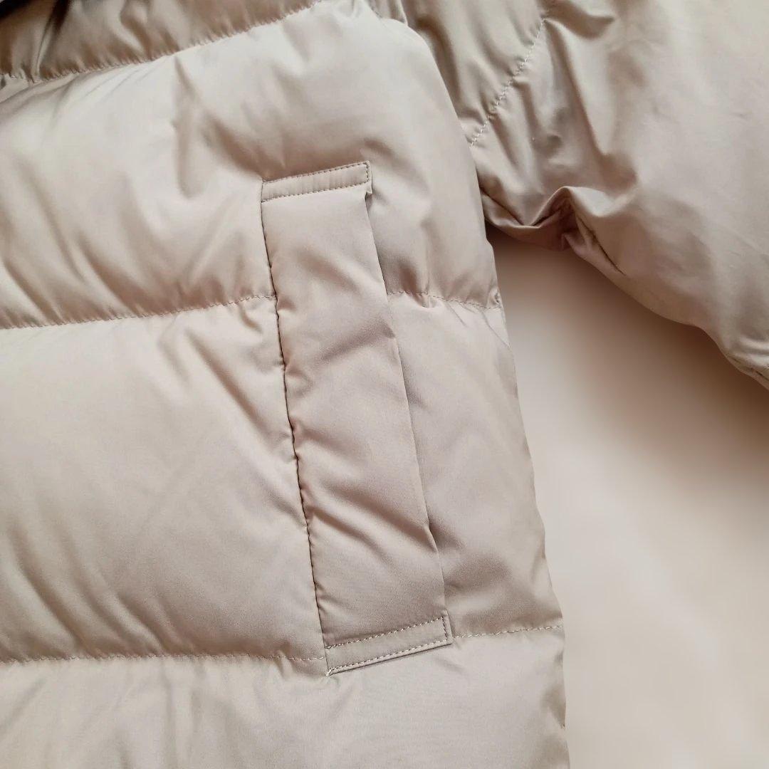 ★アーバンリサーチ★ラビットフードストレッチショートダウン☆グレージュ38