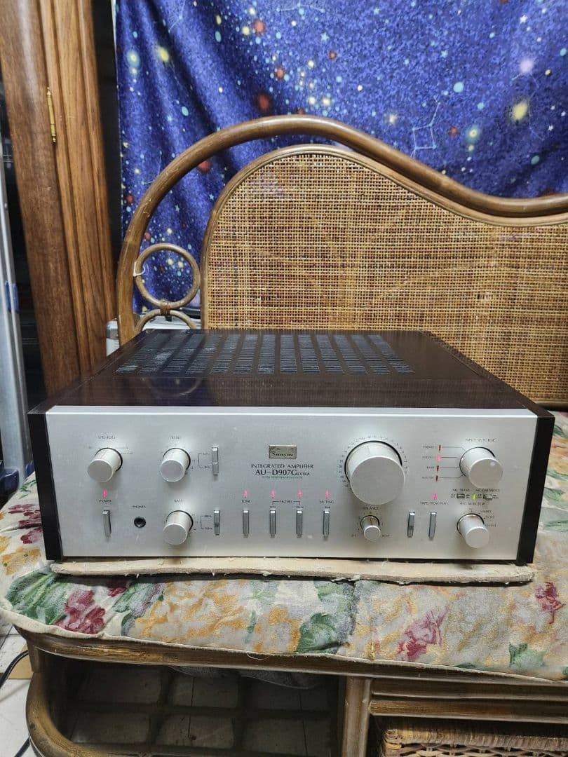 moriフルレストア超美品山水プリメインアンプAU-D907G EXTRA