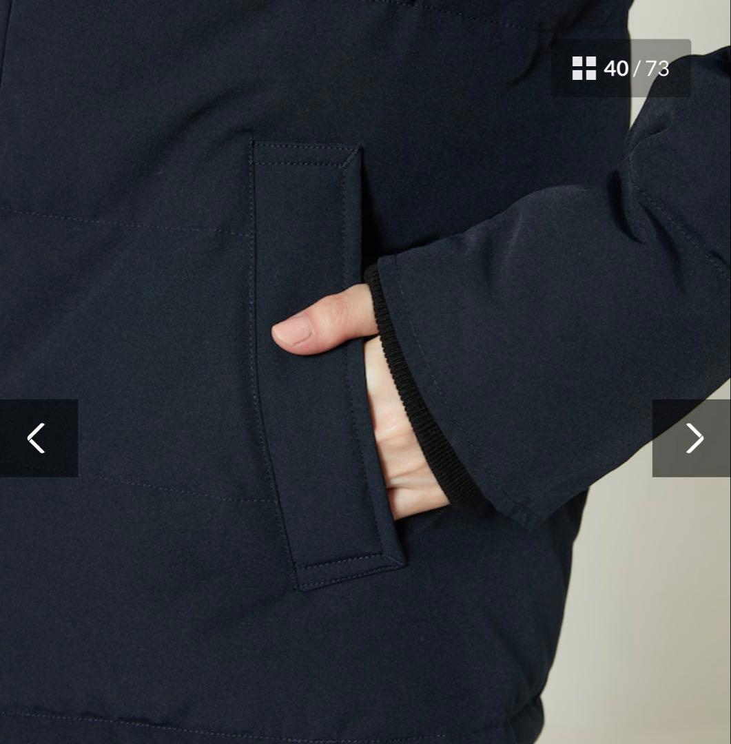 【DANTON /ダントン】SHORT DOWN JACKET ネイビー