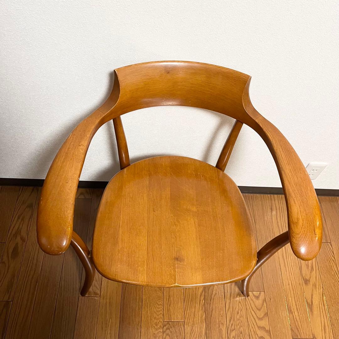 【美品】飛騨産業　クレセント　アームチェア　HIDA CRESCENT ②