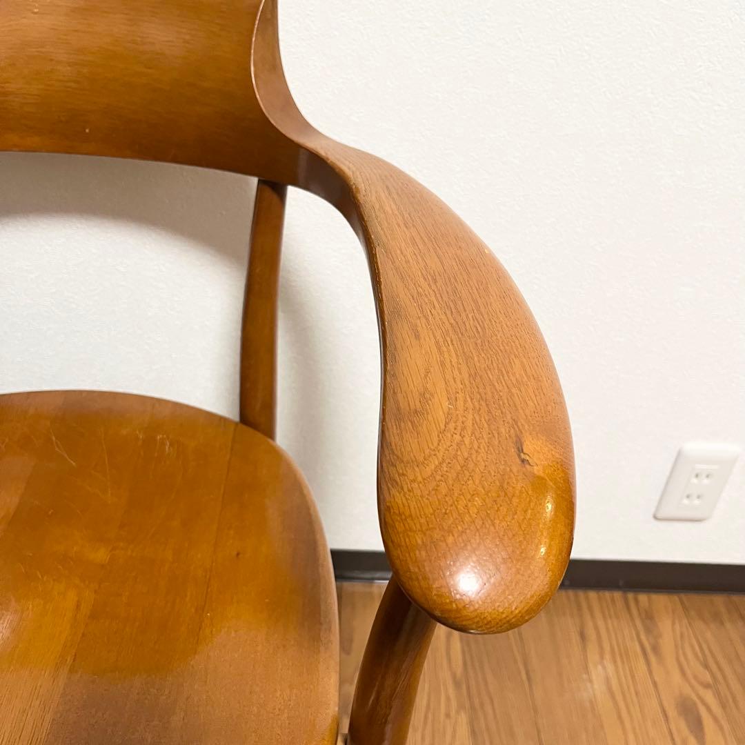 【美品】飛騨産業　クレセント　アームチェア　HIDA CRESCENT ②