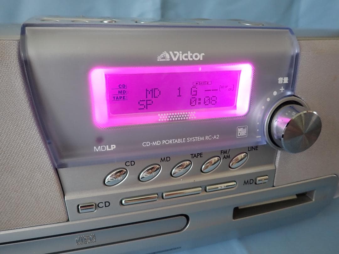 JVC Victor RC-A2 （シルバー）CD・MD・カセットデッキ