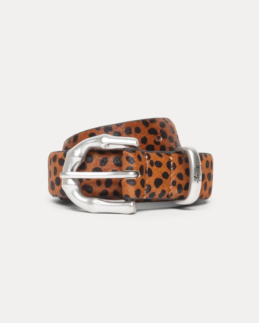 小物 stussy leopard belt