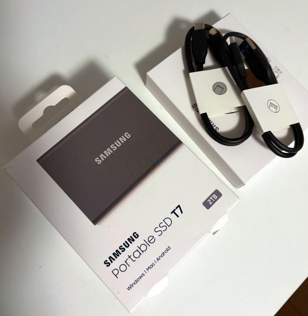 Samsung Portable 外付けSSD T7 2TB
