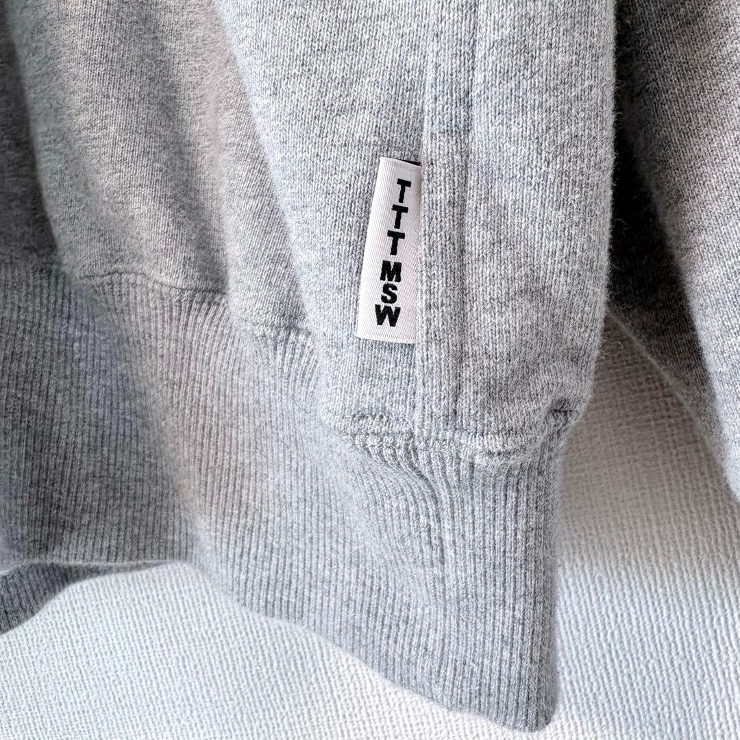 TTT MSW ロゴワッペン パーカー XL グレー Logo Hoodie
