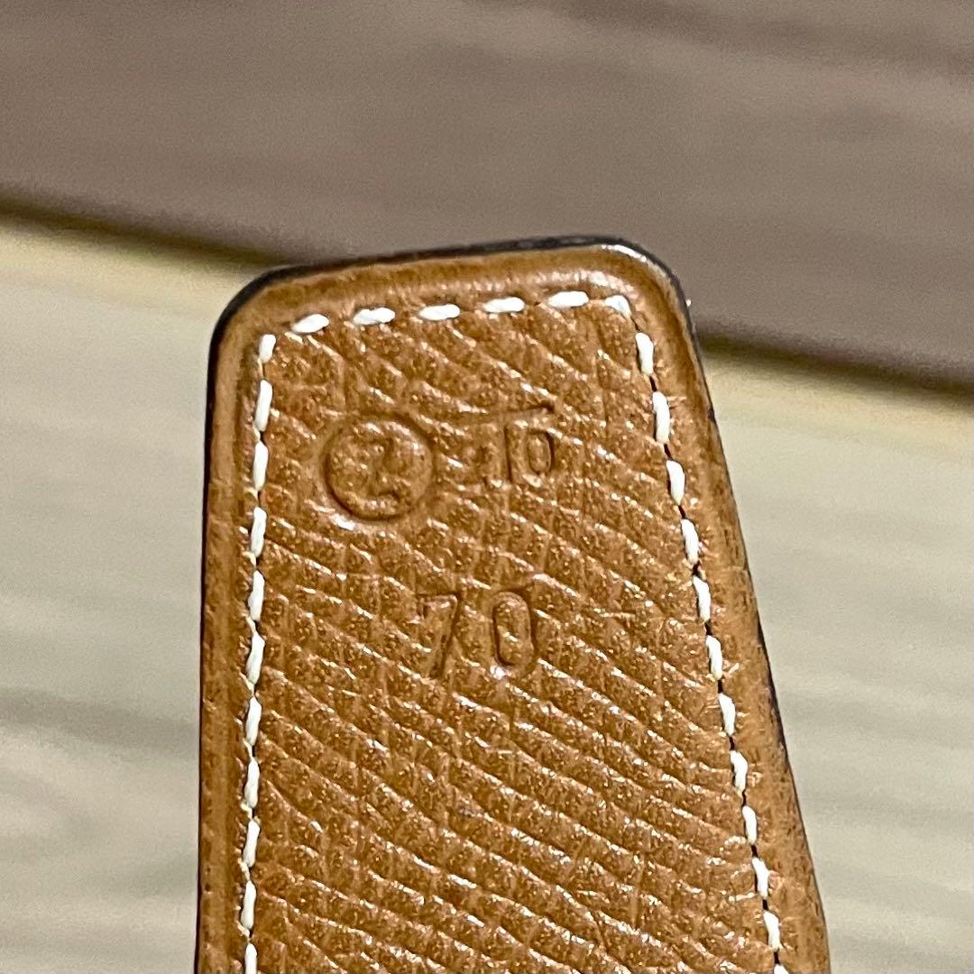 未使用級/エルメス　ベルト　コンスタンス　Hロゴバックル リバーシブル　レザー