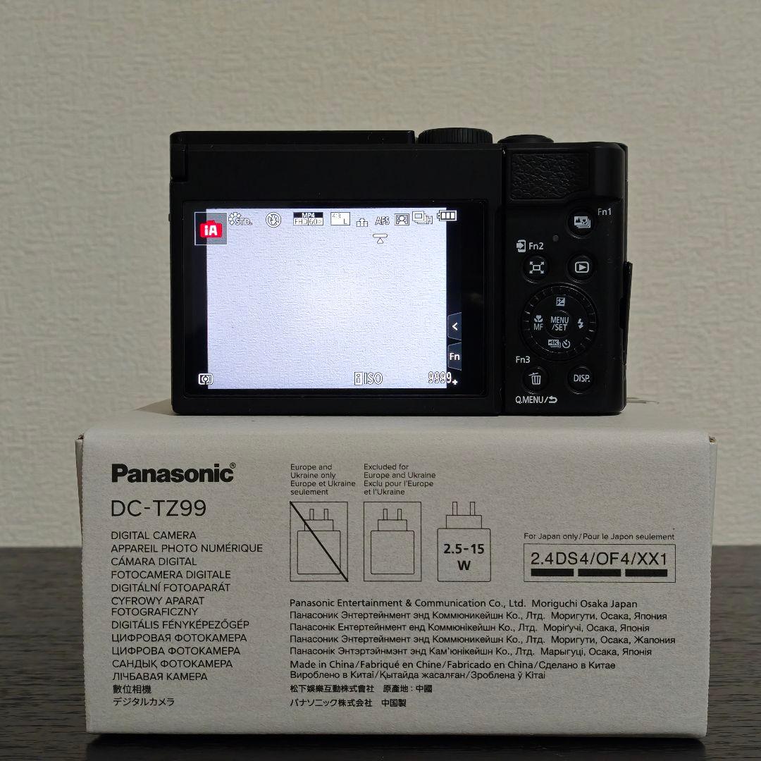 中古美品 LUMIX TZ90 ブラック 本体 2025年7月購入 保証書あり