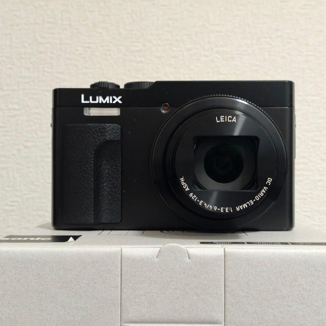 中古美品 LUMIX TZ90 ブラック 本体 2025年7月購入 保証書あり