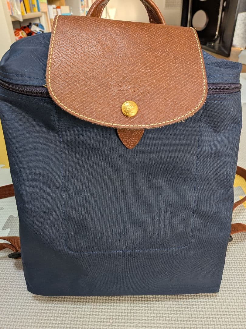 Yuna　ロンシャン　　リュック　ネイビー