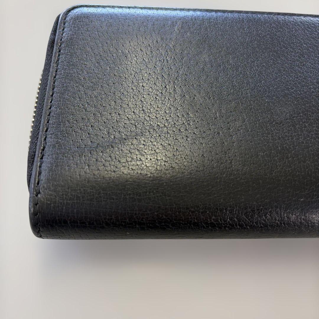 t*n様 グッチ レザー ロゴ ラウンドファスナー 長財布 GUCCI 美品