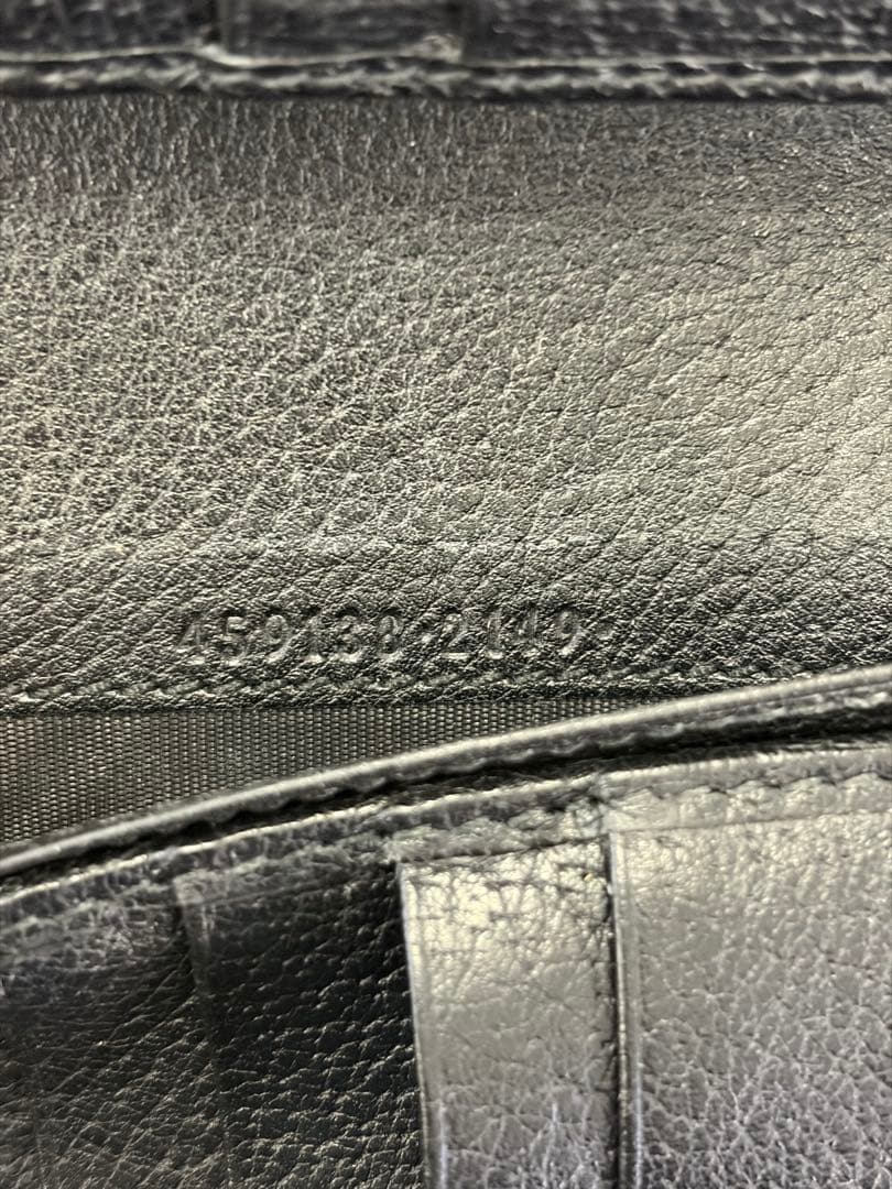 t*n様 グッチ レザー ロゴ ラウンドファスナー 長財布 GUCCI 美品