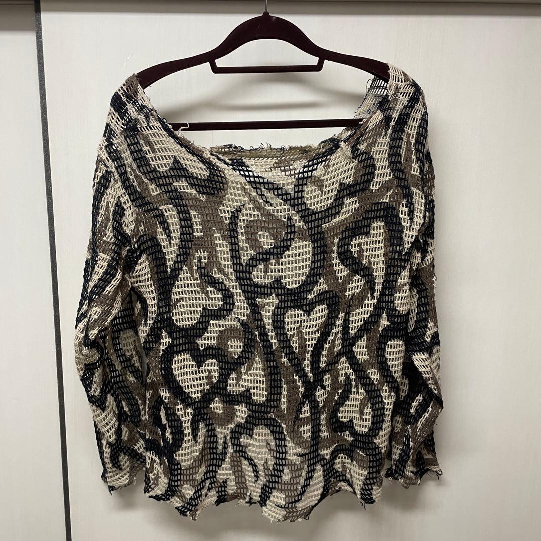 NUMBER (N)INE 04ss GIVE期 ハートトライバル メッシュ