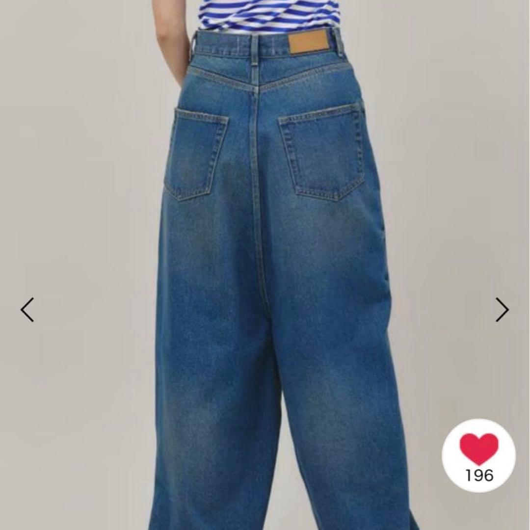 新品　カレンソロジー＜&RC＞スーパーワイドルーズデニム　38サイズ