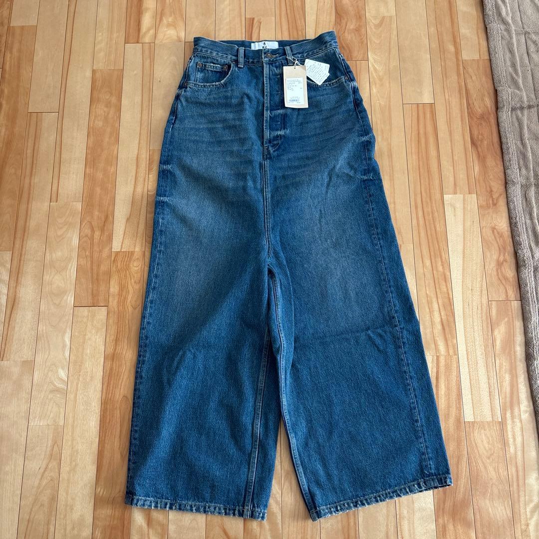 新品　カレンソロジー＜&RC＞スーパーワイドルーズデニム　38サイズ
