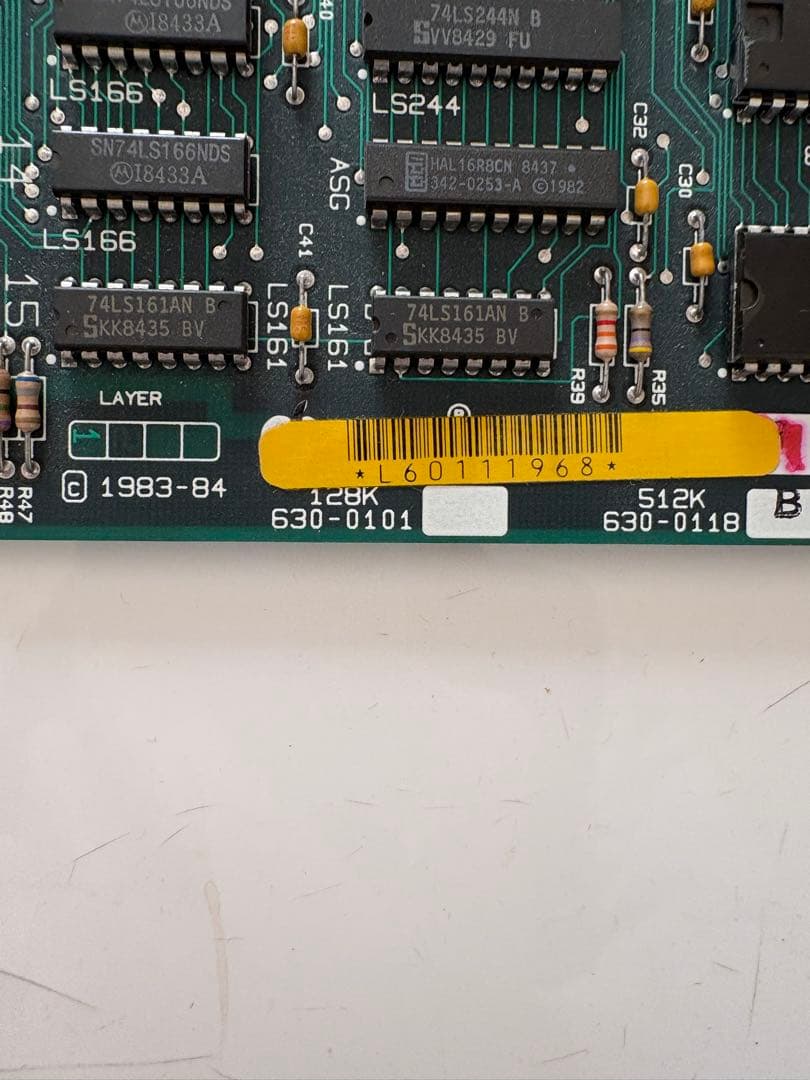 Apple Macintosh 512K ロジックボード 630-0110