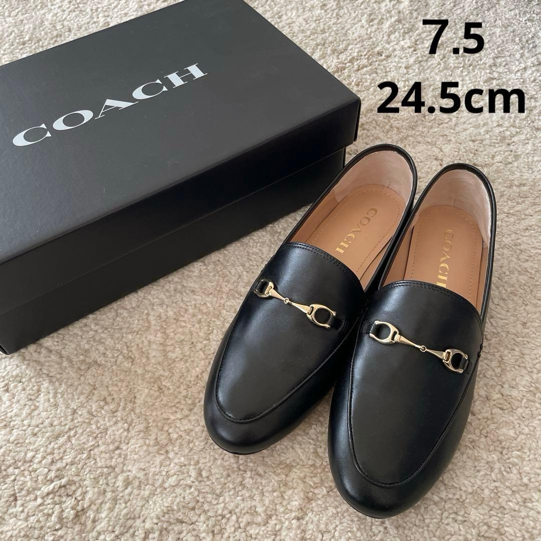 COACH　コーチ ハーレーローファー サイズ：7.5 （約24.5cm)黒
