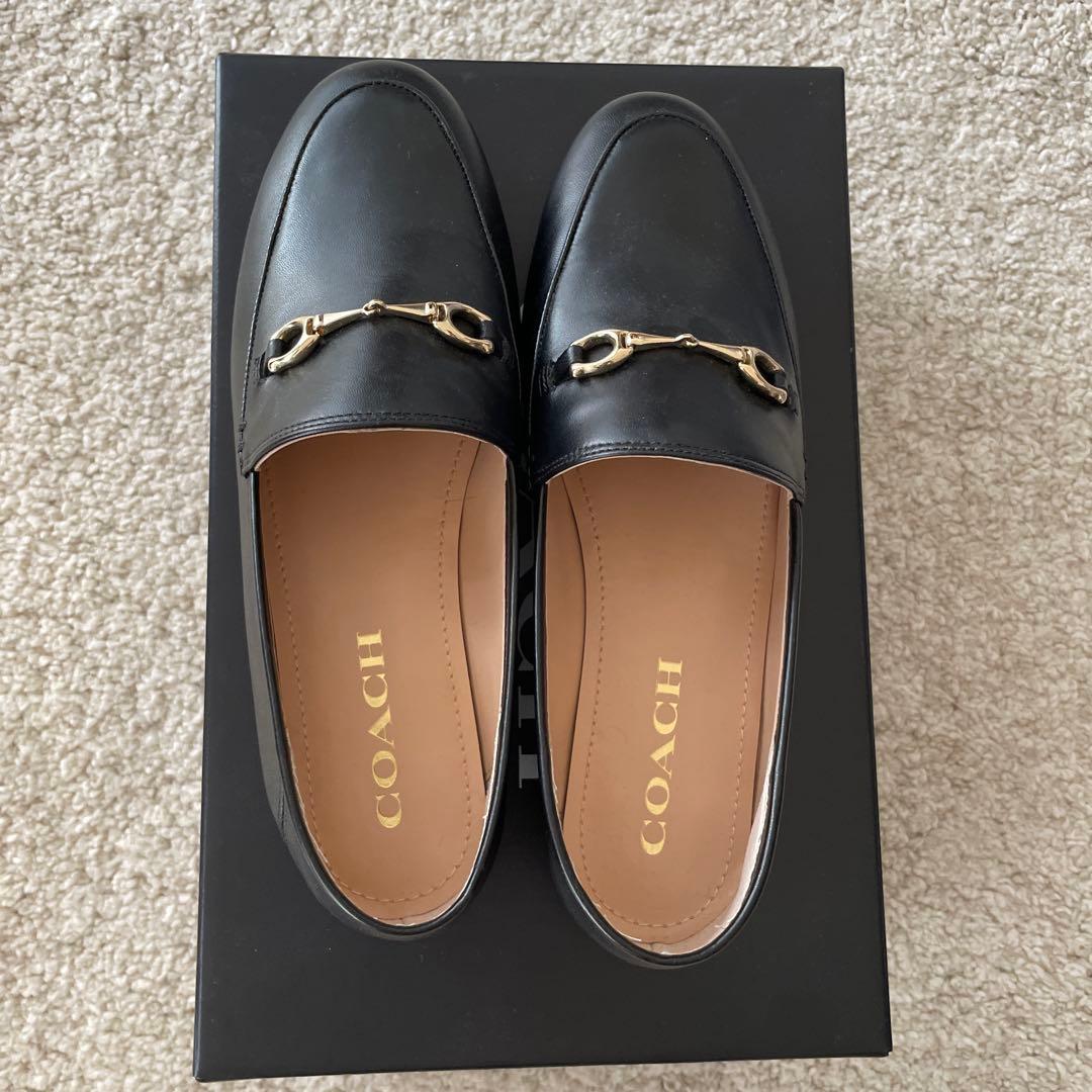 COACH　コーチ ハーレーローファー サイズ：7.5 （約24.5cm)黒