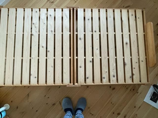 中居木工　国産ひのきすのこ折りたたみベッド（2008年　シングル）