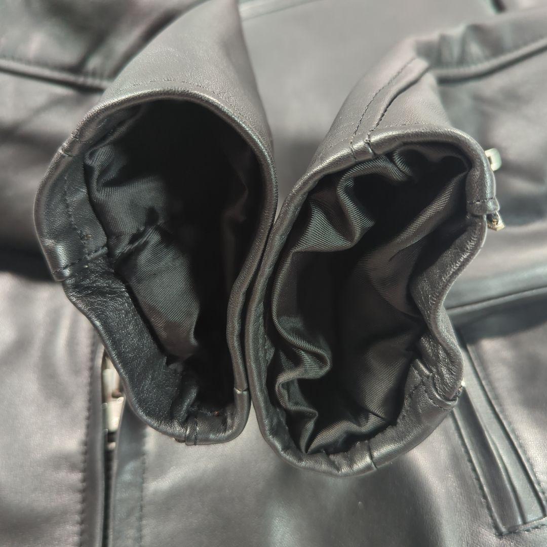 NANKAI ９レザージャケット ライダース ライナー付　キルティング　羊革本革