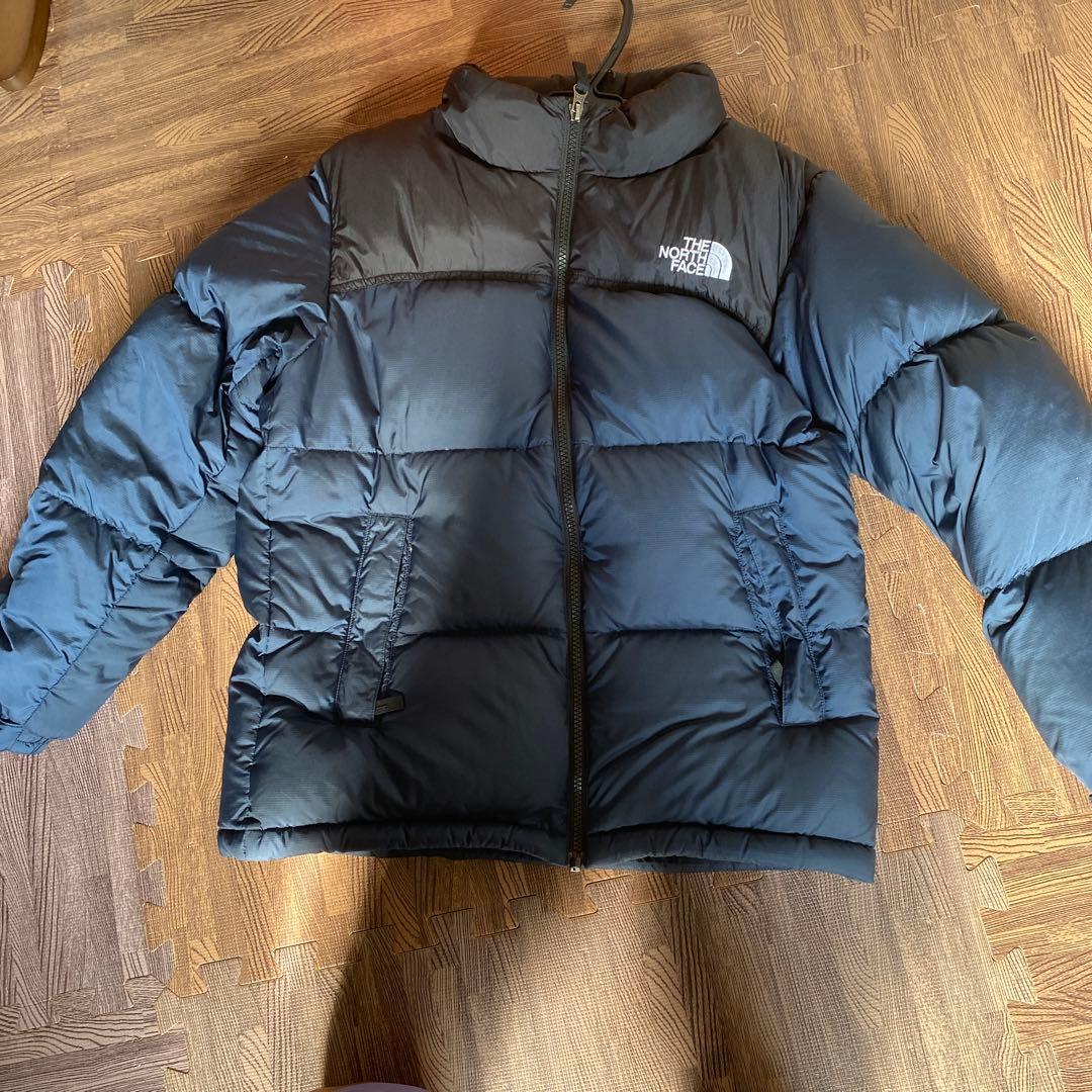 THE NORTH FACE ブラック×ネイビーダウンジャケット