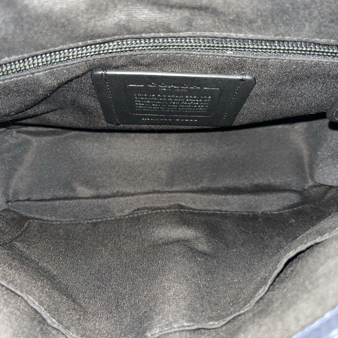 コーチ　メッセンジャーバッグ　シグネチャー　トンプソン　スモール　ストライプ