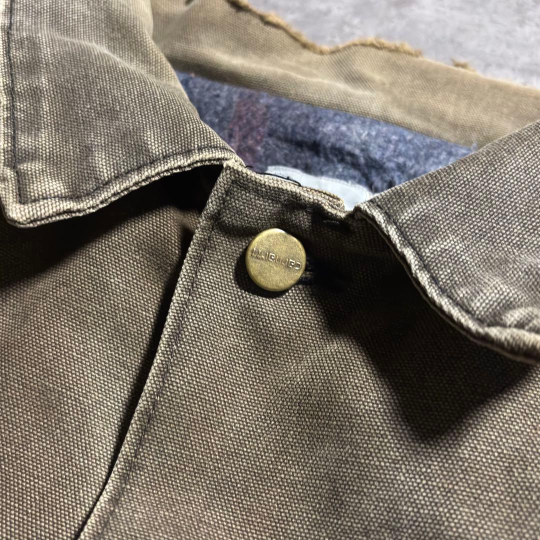 80s 星タグ USA製 カーハート チョアコート 茶 究極フェード 常田大希