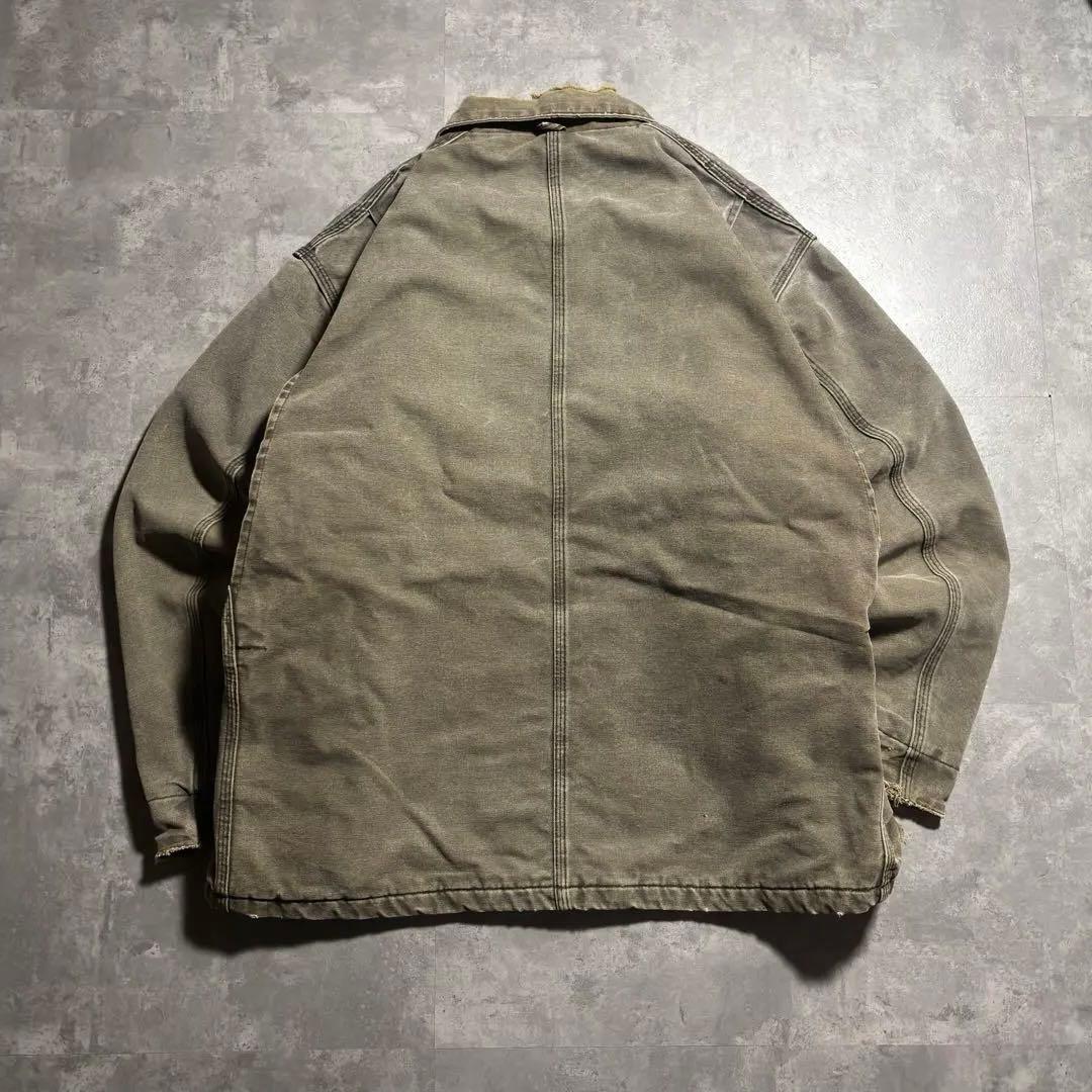 80s 星タグ USA製 カーハート チョアコート 茶 究極フェード 常田大希