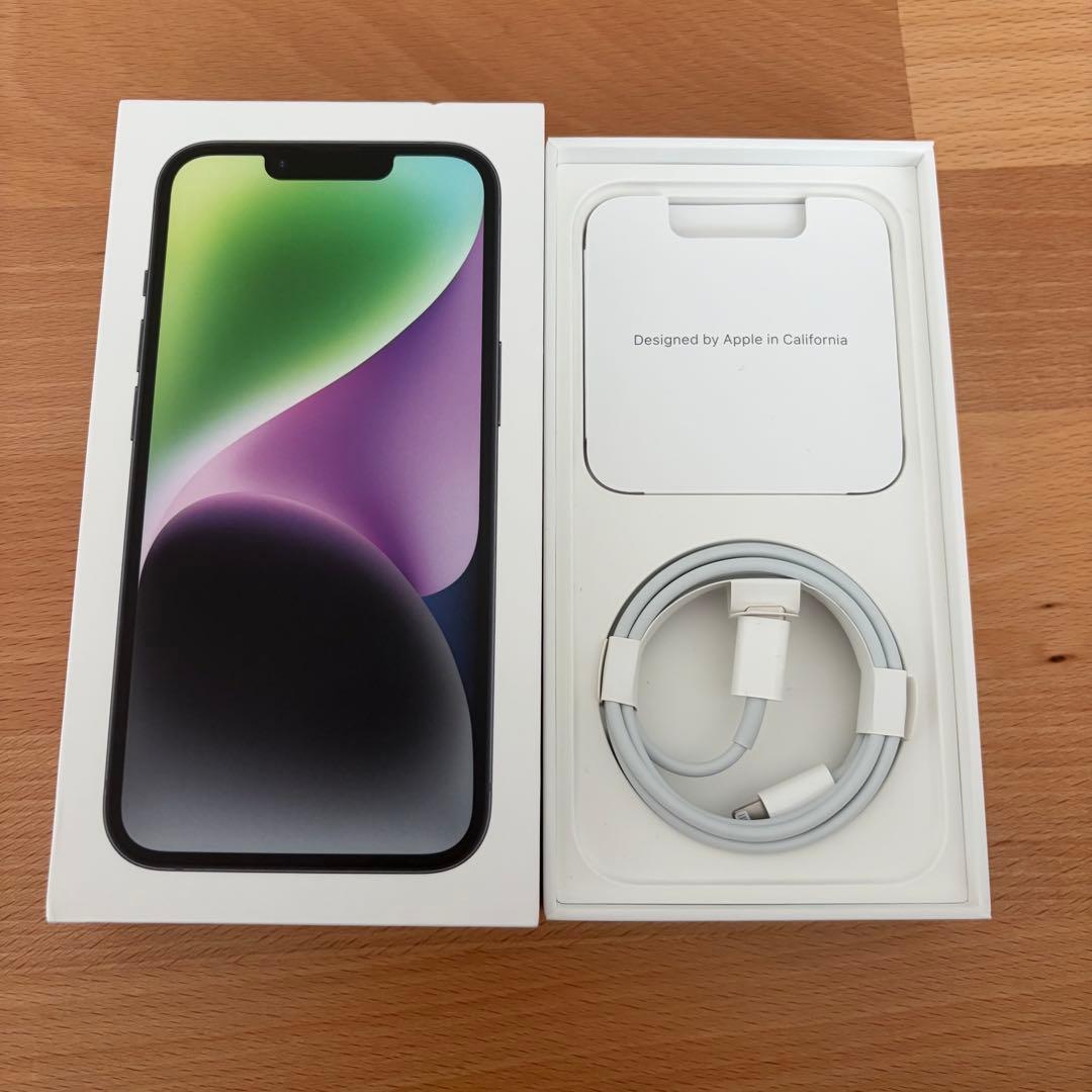 iPhone 14 ミッドナイト 256GB SIMフリー 箱、付属品あり