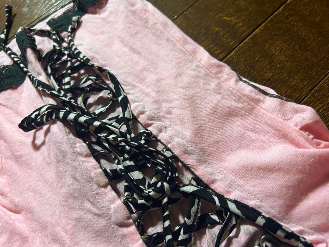 d.i.a. 平成ギャル ダイア チューブトップ ピンク ゼブラ