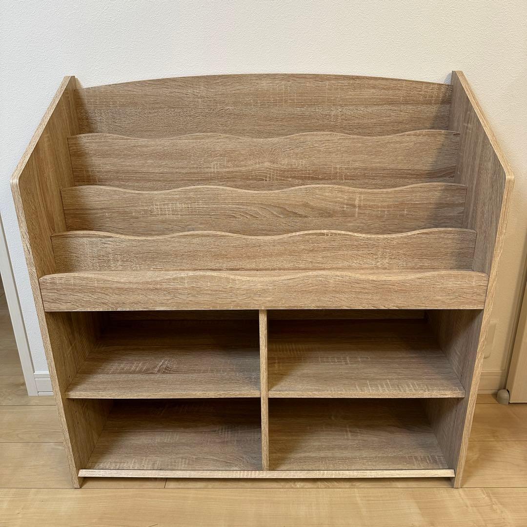 【 2/7までの出品 】LOWYA 絵本棚 おうち図書館おかたづけラック