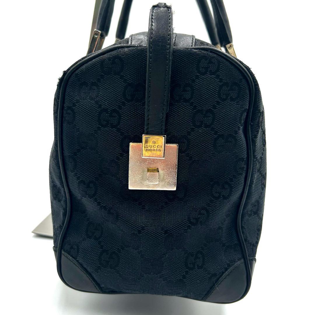 GUCCI　グッチ　GGキャンバス　シェリーライン　ミニボストンバッグ