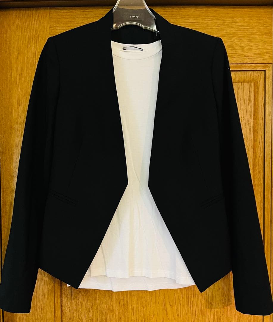 Theory スーツ Tシャツ 3点セット ノーカラー ジャケット