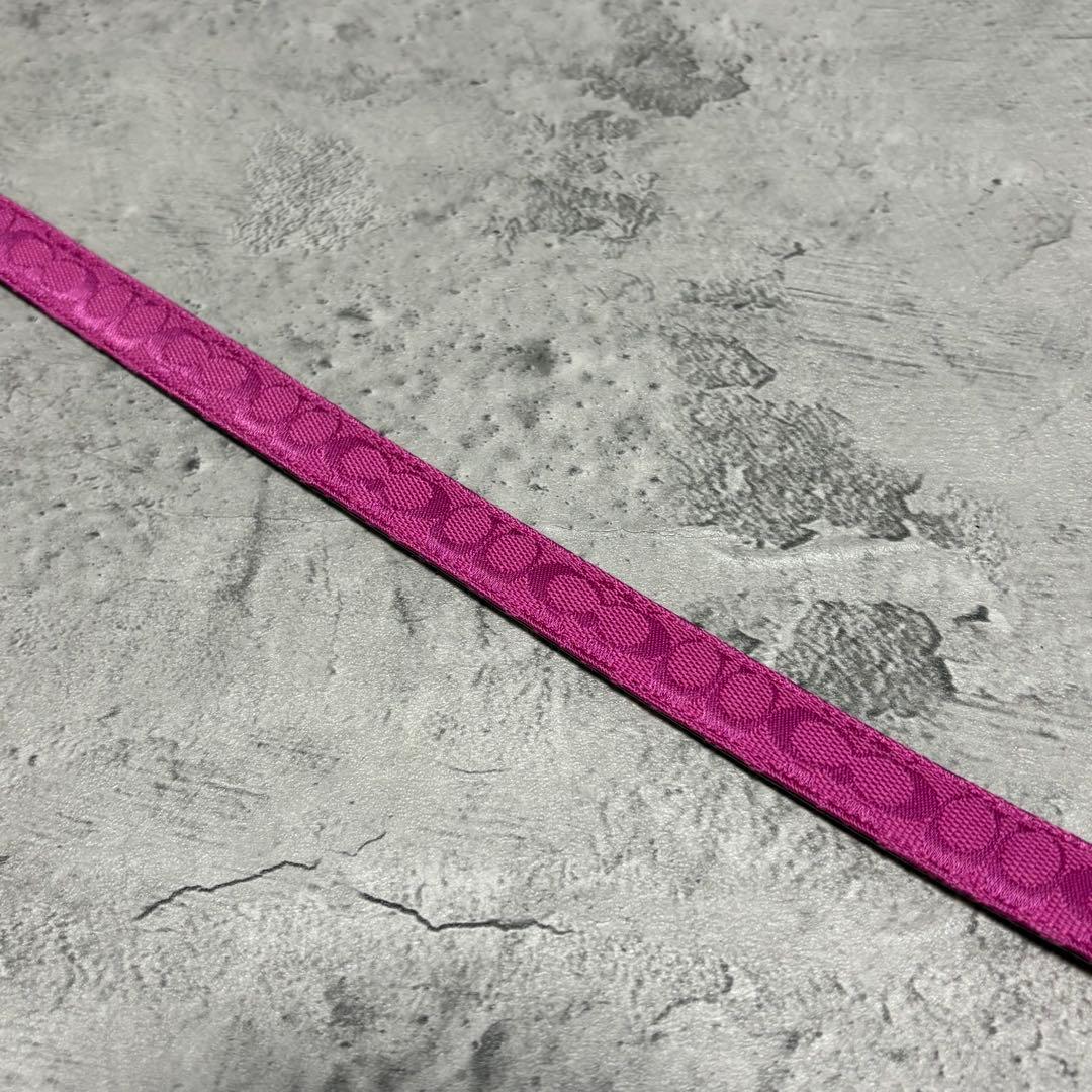 希少✨️Coach Signature Leather Belt in Pink